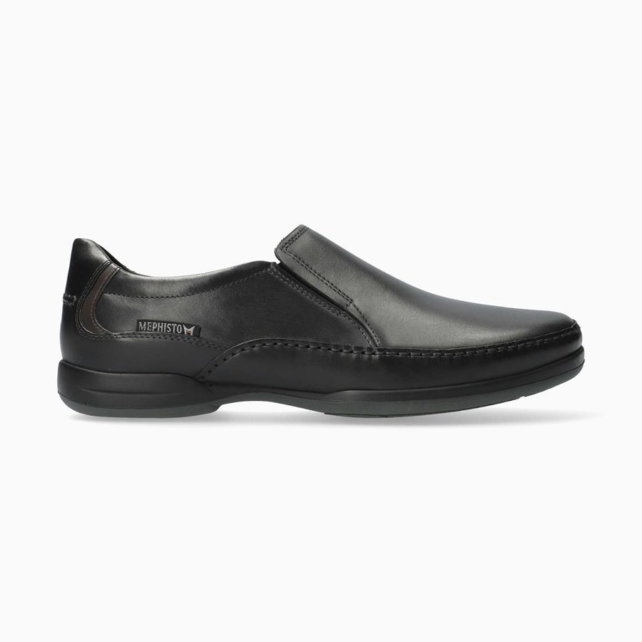 Mephisto ROBY Bőr Férfi Loafers - Fekete, HU-51294